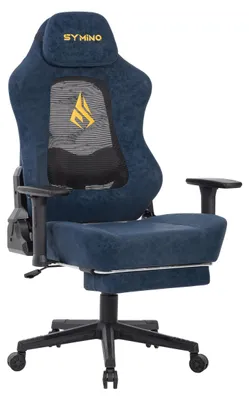 Zdjęcie produktu dla Krzesło biurowe - Krzesło do pracy - Krzesło ergonomiczne - Krzesło gamingowe - Krzesło obrotowe - Niebieskie - Ergonomiczna konstrukcja