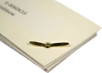 Produktbild von kangaro Rundkopf-Musterbeutelklammern verkupfert 12 mm 100 Stück