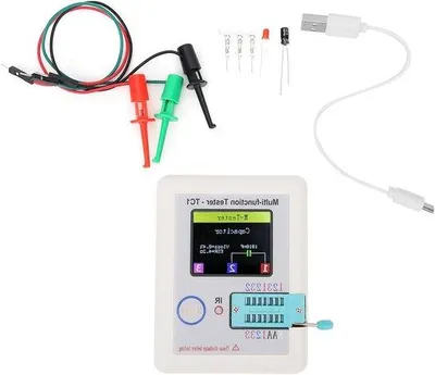 Obrázek produktu pro Tester elektronických součástek s 3,5palcovým TFT displejem pro testování kondenzátorů, diod a buiserů
