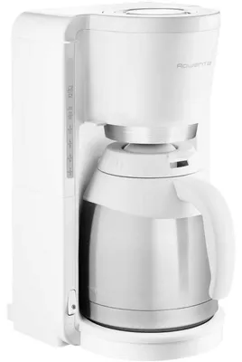 Produktbild von Rowenta Adagio Edelstahl CT3811, Filterkaffeemaschine, 1,25 l, Gemahlener Kaffee, 850 W, Edelstahl, Weiß