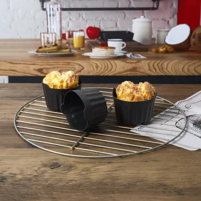 Image de Lot de 3 Moules en silicone - COOK CONCEPT - Noir - Friteuse à air chaud