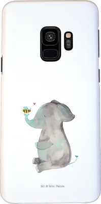 Produktbild von Mr. & Mrs. Panda Samsung Galaxy S9 Handyhülle Elefant Biene - Weiß - Geschenk, Handy Case, Liebesspruch, Jahrestag, Liebe, Schutzhülle, Lustige Sprüche, Hochzeitsgeschenk