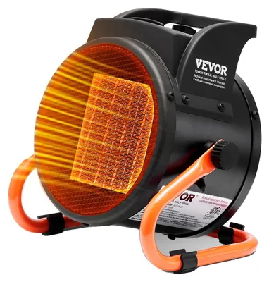 Productafbeelding van VEVOR Kachel voor kas, 2000W snelle PTC-kachel met oververwarmingsbeveiliging, 3 snelheidsstanden, kleine kachel voor kweektent, draagbare elektrische heteluchtoven voor kas, bloemenruimte, werkplaats