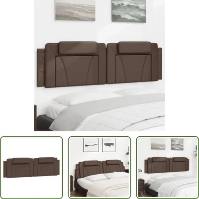 Produktbild von The Living Store Kopfteil-Kissen Braun 180 cm Kunstleder