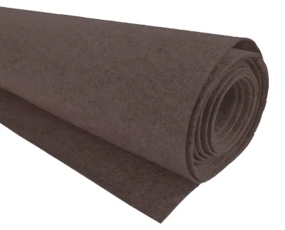 1m Bastelfilz waschbar Meterware Filz 90cm x 1,5mm graubraun