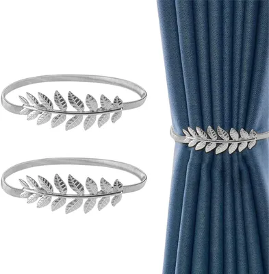 Produktbild von 2 Stück Gardinenhalter - Raffhalter - Gardinenseil – Raffhalter für Gardinen - Für Hotel / Fensterdekoration / Küche / Zuhause / Büro / Wohnzimmer