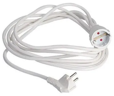 Image de Prolongeateur EUROLAMP SA - 10389, 3x1.5mm, 10m, blanc