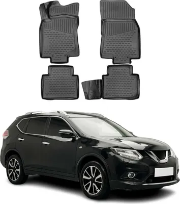 Produktbild von 2013-2021 Nissan X-Trail T32 Fußmatten TPE Schwarz 4 tlg