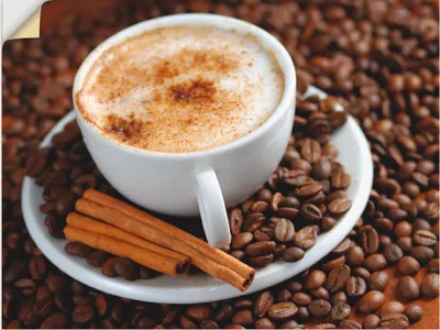 Produktbild von ARTland Wandbild, selbstklebend Cappuccino - Kaffee Größe: 60x45 cm