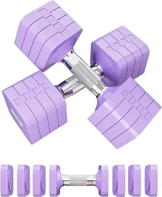 Productafbeelding van Verstelbare dumbbell van 10 kg, 4-in-1 gewichtset, compact, voor krachttraining