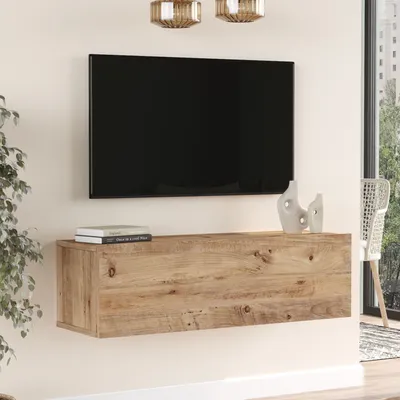 Immagine prodotto di Tavolo TV 'Lapinlahti' 100 x 31,5 x 29,5 cm rovere rustico