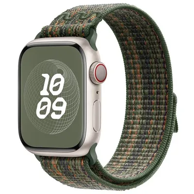 Produktbild von Für Apple Watch SE 2023 44mm Elastisches Design Nylon Klettverschluss Sport Arm Band M2