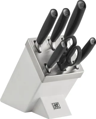 Produktbild von ZWILLING All * Star Messerblockset mit KiS Technologie 7-tlg, Weiß Eisgehärtet