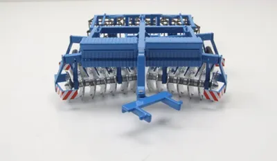 Image de Schuco 450788200 Set charrue Fortschritt B200 et herse B402 bleu 1:32