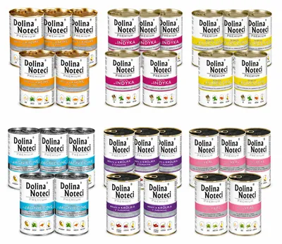 Zdjęcie produktu dla Dolina Noteci Premium mix smaków mokra karma dla psa 30x400 g, Obraz wygenerowany przez AI