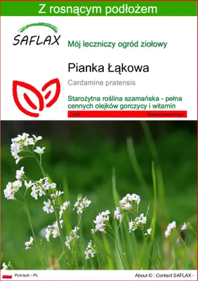 Zdjęcie produktu dla SAFLAX - Pianka Łąkowa - 100 Nasiona - Z podłożem uprawowym wolnym od zarazków - Cardamine pratensis