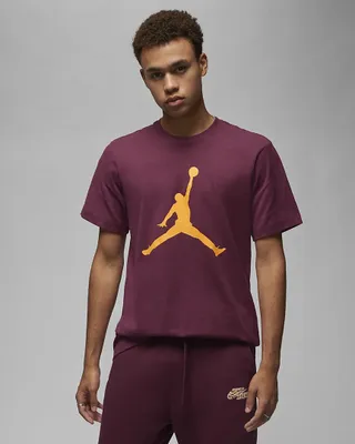 Produktbild von Nike M J Jumpman Ss Crew 680 Cherrywood Red/Taxi L