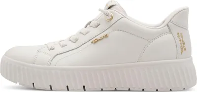 Produktbild von Tamaris Comfort Damen Sneaker weit geschnitten Plateau Leder Slipper 8-83720-45, Größe:39 EU, Farbe:Beige