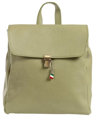 Produktbild von Florence Rucksack Damen Echtleder Cityrucksack hellgrün ORF104L3
