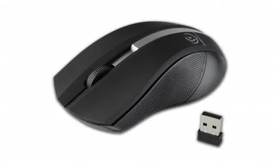 Immagine prodotto di Rebeltec Wireless optical mouse, GALAXY black/silver, rubber surface