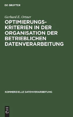Produktbild von Optimierungskriterien in der Organisation der betrieblichen Datenverarbeitung