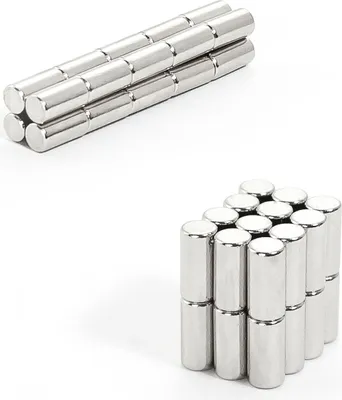Produktbild von 5 x Oblique Unique Neodym Magnet N38 ø 5 x 10 mm