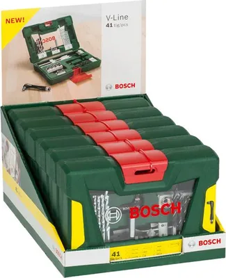 Produktbild von V-Line Box, Bohrer- und Bit-Set, 41-teilig, Winkelschrauber