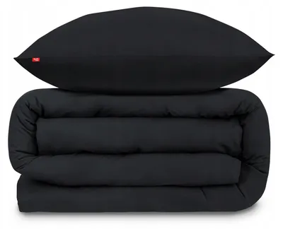 Image de Softimi Ensemble de literie 140x200 Coton Noir