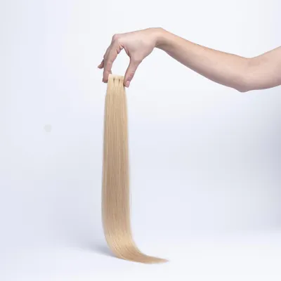 Produktbild von chaarmant Tape In Extensions Classic Echthaar 55 cm 50 g – Haarverlängerung #24 Goldblond