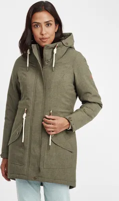 Produktbild von OXMO OXMelly Damen Übergangsmantel Parka Lange Jacke mit Kapuze