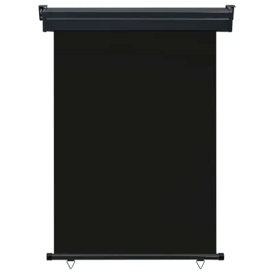 Image de vidaXL Store latéral de balcon 125x250 cm noir