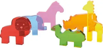 Obrázek produktu pro EDUPLAY 120772 Akrylová zvířata, 6 kusů (1 sada)