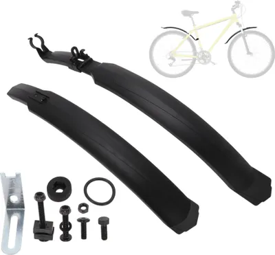 Produktbild von Fahrrad Schutzbleche Set Fahrrad Radfahren Reifen Vorne und Hinten Mud Guards Pp Radfahren Bike Fender Mudguard für Rennrad Mountainbike City Bike Schwarz