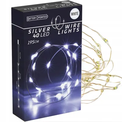Zdjęcie produktu dla Lampki LED 195 cm łańcuch świetlny na baterie