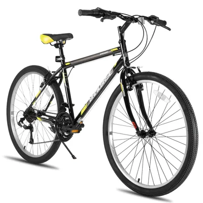 Produktbild von HILAND 26 Zoll Mountainbike für Männer Frauen, 21 Gänge High-Kohlenstoffstahlrahmen, Sport Radfahren MTB Fahrrad für Erwachsene Jugend, Schwarz