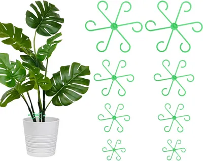 Image de Tuteurs et supports pour plantes - Supports pour plantes - 16 pièces - Vert - Plastique