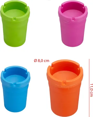 Produktbild von 4er Set Reiseaschenbecher Travel
