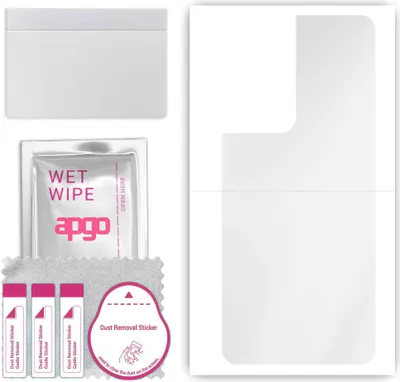 Produktbild von apgo Rückseite Schutzfolie, klar, kompatibel mit Oppo Reno8 Z 5G, Hinten Hydrogel-Displayschutzfolie mit Positionierhilfe, kratzfest, einfache Montage