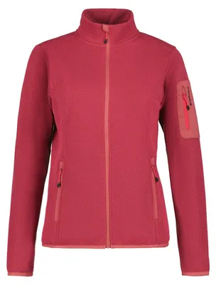 Produktbild von Icepeak Bowersville Strickfleecejacke für Damen ohne Kapuze, Farbe:Himbeere, Größe:XXXL