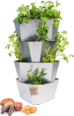 Artikelbild 2 von 'PAUL POTATO Kartoffelturm Starter Stahl Set (4 Etagen)'