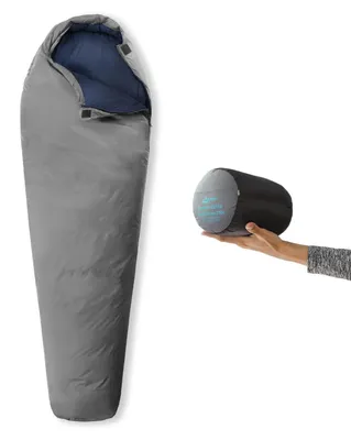 Produktbild von Ultraleichter Daunenschlafsack für 3 Jahreszeiten mit Wasserabweisenden Eigenschaften