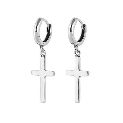 Produktbild von Kreuz Ohrschmuck Ohrringe Damenohrringe Creole Jesuskreuz