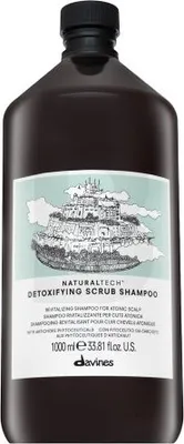 Produktbild von Davines Natural Tech Detoxifying Scrub Shampoo Peelingshampoo für schnell fettendes Haar 1000 ml