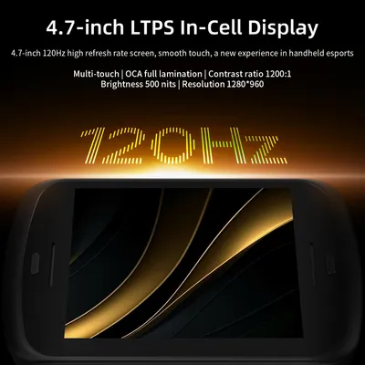 Immagine prodotto di Console portatile nera - Schermo touchscreen LTPS da 4,7 pollici - 128 GB di memoria