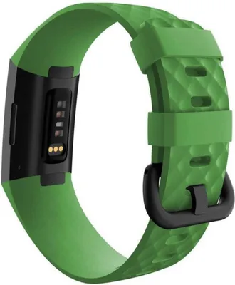 Productafbeelding van CHPN - Horlogebandje - Polsbandje geschikt voor Fitbit - Fitbit Charge 4 - Sportbandje - Groen - S/M - Horlogebandje - Exclusief Fitbit - Polsbandje - Polsbandje