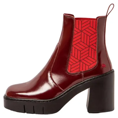 Image de Art Bottines pour Femme 1983 NAPPA SHINNY BURDEOS/BERNA Couleur Rouge