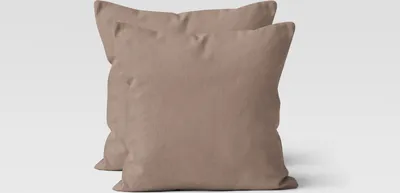 Produktbild von Mikrofaser UNI Kissenhüllen Kopfkissenbezug Kissenbezug Bezug Kissenhülle Mit Reißverschluss 40x40 cm nougat