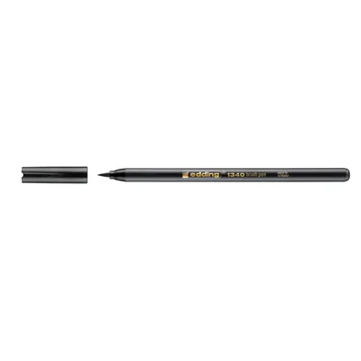 Produktbild von Edding 1340 Pinselstift schwarz, Pinselspitze 1-3 mm, Fein / Mittel, 1 Farben, Schwarz, Pinselspitze, 1 mm, 3 mm