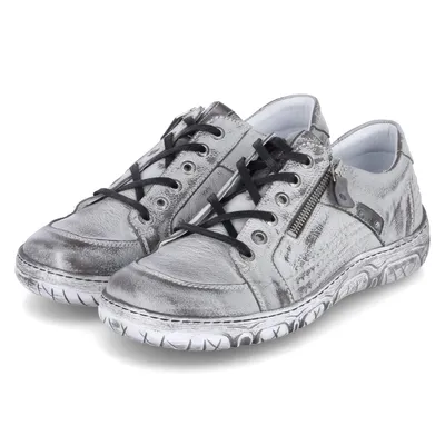 Produktbild von Krisbut Damen Low Sneaker Grau Glattleder Größe: 40