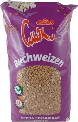 Produktbild von Dovgan Buchweizen geschält & gedämpft 1kg grechka Buchweizengrütze гречка